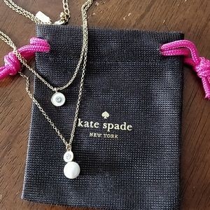 Kate spade double layer necklace with pearl